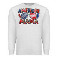 Oatmeal Heather American mama Premium Sweatshirt - Zillion Design Studio