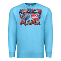 Ocean Blue American mama Premium Sweatshirt - Zillion Design Studio