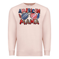 Pale Pink American mama Premium Sweatshirt - Zillion Design Studio