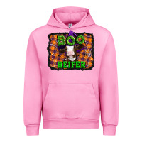 Fuchsia Pink Boo heifer halloween Urban Hoodie - Artiststas