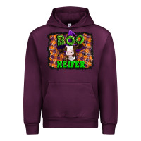Mauve Wine Boo heifer halloween Urban Hoodie - Artiststas