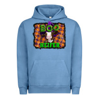 Pigment Pebble Blue Boo heifer halloween Urban Hoodie - Artiststas