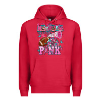 Cardinal in october we wear cheer pink football Premium Hoodie - AdoDesignShop