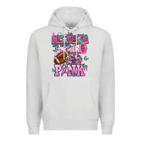 Dove Grey in october we wear cheer pink football Premium Hoodie - AdoDesignShop