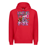 In October We Wear Cheer Pink Football Premium Hoodie | Teevron