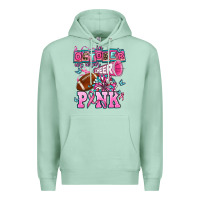 Seafoam in october we wear cheer pink football Premium Hoodie - AdoDesignShop