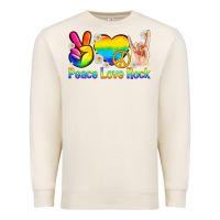 Sandshell peace love rock pride Premium Sweatshirt - texasbilliewilder