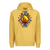 Antique Gold cowhide leopard sunset aztec Premium Hoodie - JahusDesignShop