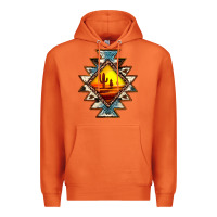 Carrot cowhide leopard sunset aztec Premium Hoodie - JahusDesignShop
