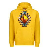 Lemon cowhide leopard sunset aztec Premium Hoodie - JahusDesignShop