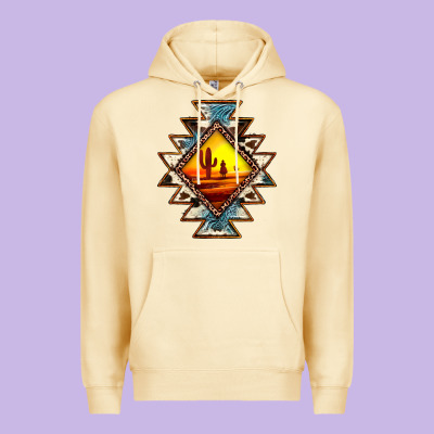 Cowhide Leopard Sunset Aztec Premium Hoodie Designed By Jahusdesignshop