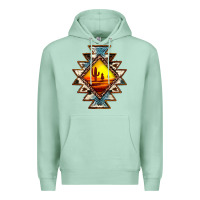 Seafoam cowhide leopard sunset aztec Premium Hoodie - JahusDesignShop
