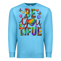 Ocean Blue pride be you tiful Premium Sweatshirt - texasbilliewilder
