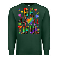 Sports Green pride be you tiful Premium Sweatshirt - texasbilliewilder