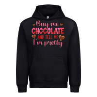 Black buy me chocolate and tell me i'm pretty Urban Hoodie - JahusDesignShop