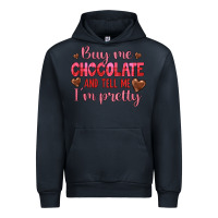 Navy buy me chocolate and tell me i'm pretty Urban Hoodie - JahusDesignShop