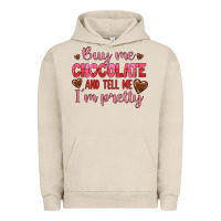 Pigment French Oak buy me chocolate and tell me i'm pretty Urban Hoodie - JahusDesignShop