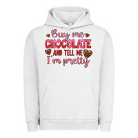 Pigment Lunar Rock buy me chocolate and tell me i'm pretty Urban Hoodie - JahusDesignShop