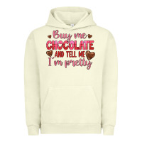 Pigment Pistachio buy me chocolate and tell me i'm pretty Urban Hoodie - JahusDesignShop