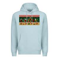 Blue Mist christmas with cross license plate Premium Hoodie - BundleAndBundleShop
