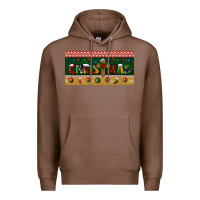 Chestnut christmas with cross license plate Premium Hoodie - BundleAndBundleShop