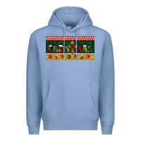 Colony Blue christmas with cross license plate Premium Hoodie - BundleAndBundleShop