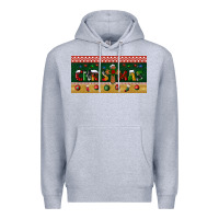 Heather Grey christmas with cross license plate Premium Hoodie - BundleAndBundleShop