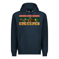 Navy christmas with cross license plate Premium Hoodie - BundleAndBundleShop