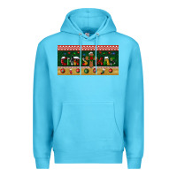 Ocean Blue christmas with cross license plate Premium Hoodie - BundleAndBundleShop