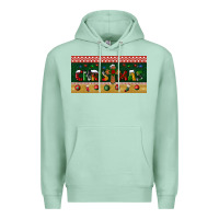 Seafoam christmas with cross license plate Premium Hoodie - BundleAndBundleShop