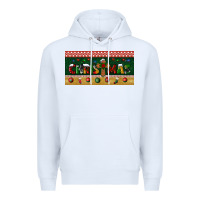 White christmas with cross license plate Premium Hoodie - BundleAndBundleShop