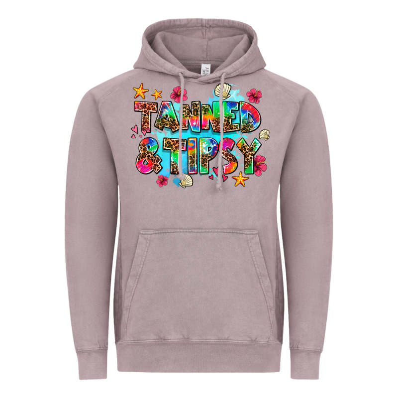 Tanned And Tipsy Vintage Hoodie by AdoDesignShop | Teevron