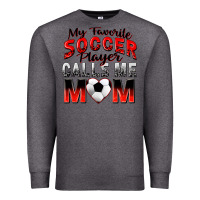 Charcoal Heather my favorite soccer player calls me mom Premium Sweatshirt - Zillion Design Studio