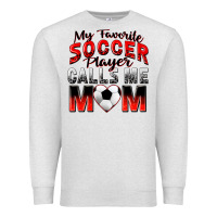 Oatmeal Heather my favorite soccer player calls me mom Premium Sweatshirt - Zillion Design Studio
