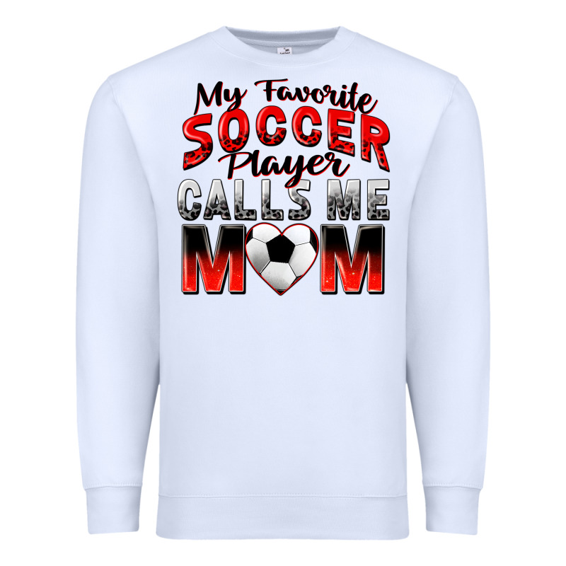 My Favorite Soccer Player Calls Me Mom Premium Sweatshirt by Zillion Design Studio | Teevron