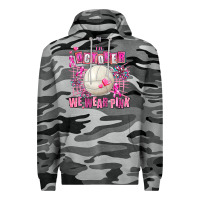Slate Camo in october we wear pink volleyball Premium Hoodie - AdoDesignShop