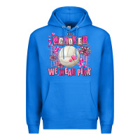 True Royal in october we wear pink volleyball Premium Hoodie - AdoDesignShop