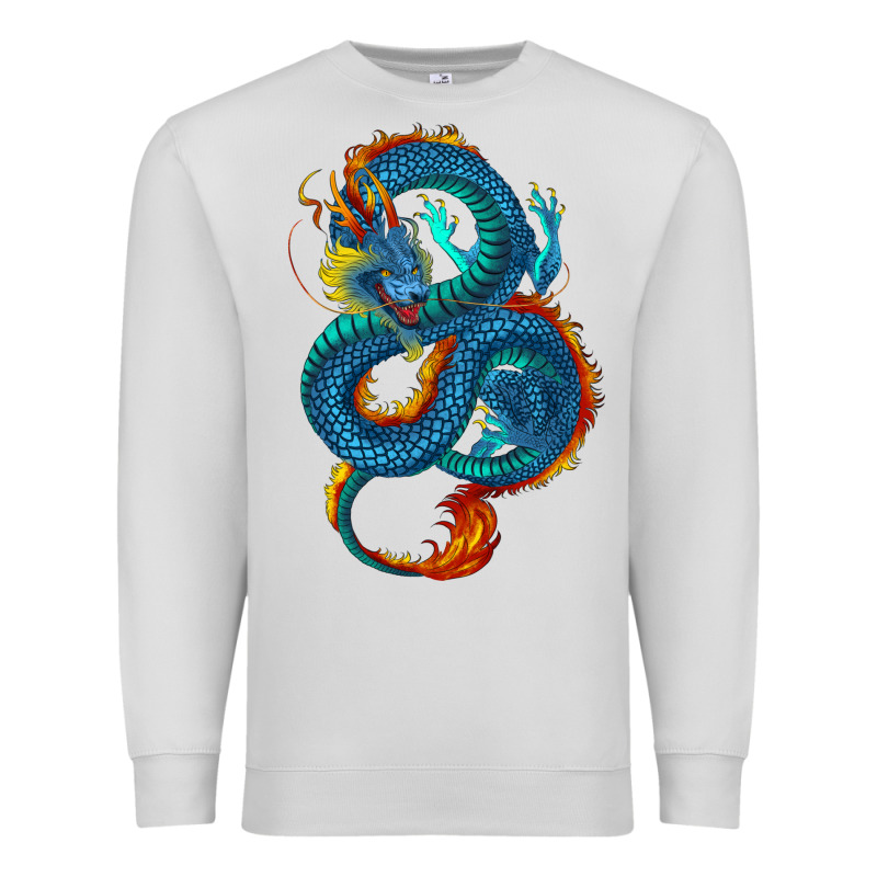 Blue Dragon Premium Sweatshirt by RanaPortraitStore | Teevron