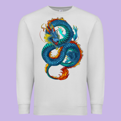 Premium Sweatshirt Blue dragon