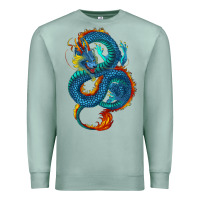 Seafoam Blue dragon Premium Sweatshirt - RanaPortraitStore