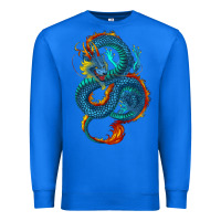 True Royal Blue dragon Premium Sweatshirt - RanaPortraitStore