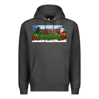 Charcoal Heather merry christmas with santa claus license plate Premium Hoodie - BundleAndBundleShop