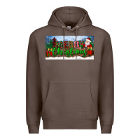 Coffee merry christmas with santa claus license plate Premium Hoodie - BundleAndBundleShop