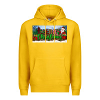 Lemon merry christmas with santa claus license plate Premium Hoodie - BundleAndBundleShop