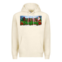 Tofu merry christmas with santa claus license plate Premium Hoodie - BundleAndBundleShop