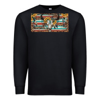 Black Boho bull skull and serape Premium Sweatshirt - RanaPortraitStore