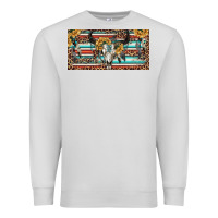 Dove Grey Boho bull skull and serape Premium Sweatshirt - RanaPortraitStore