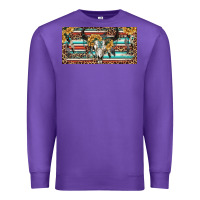 Purple Boho bull skull and serape Premium Sweatshirt - RanaPortraitStore