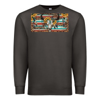 Smoke Boho bull skull and serape Premium Sweatshirt - RanaPortraitStore