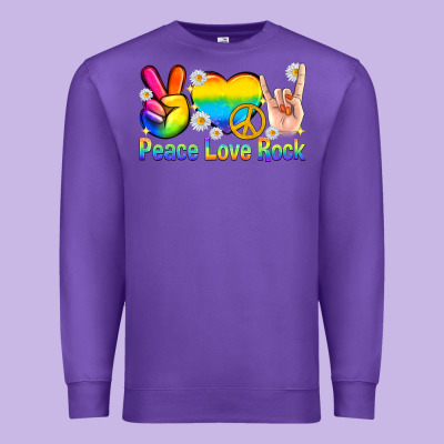 Premium Sweatshirt peace love rock pride